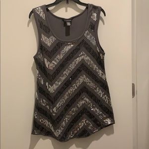 Sequin tank top